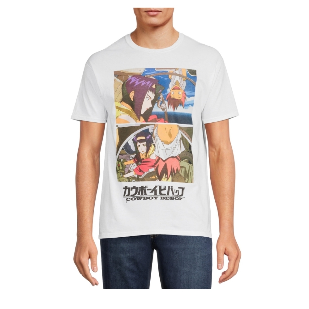 Cowboy Bebop Men's and Big Men's Short Sleeve Graphic T-Shirt.